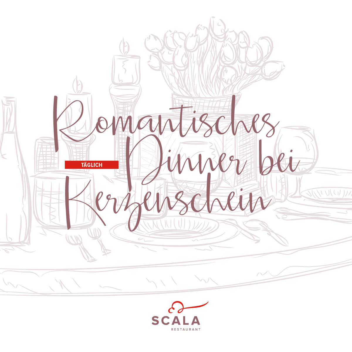 Romantisches Dinner bei Kerzenschein  Events Hotel an der Oper Chemnitz
